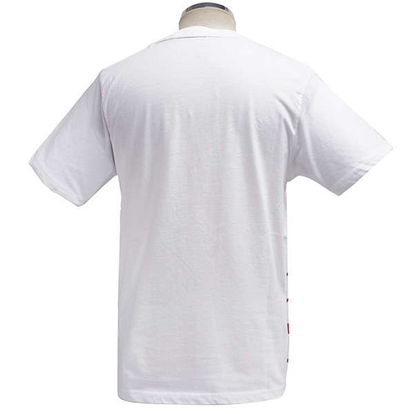 Alfa Romeo Official 110th Anniversary Foil Stamping Emblem T-shirts (White)