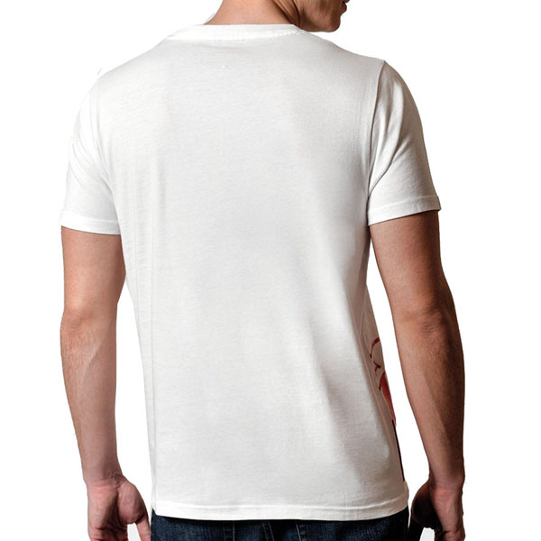Alfa Romeo Official 110th Anniversary Foil Stamping Emblem T-shirts (White)