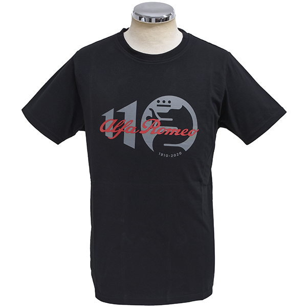 Alfa Romeo Official 110th Anniversary Classiche Race T-shirts (Black)