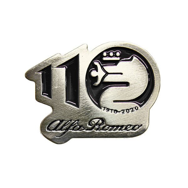 Alfa Romeo純正110周年記念ピンバッジ(ブラック)