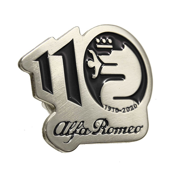 Alfa Romeo Official 110th Anniversary Pin Badge (Black)