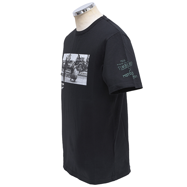 Moto Guzzi Timberland Collaboration Back Front Graphic T-Shirts(Black)
