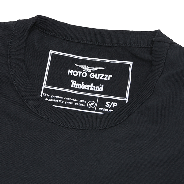Moto Guzzi Timberland Collaboration Back Front Graphic T-Shirts(Black)