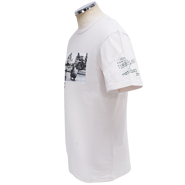 Moto Guzzi Timberland Collaboration Back Front Graphic T-Shirts(White)