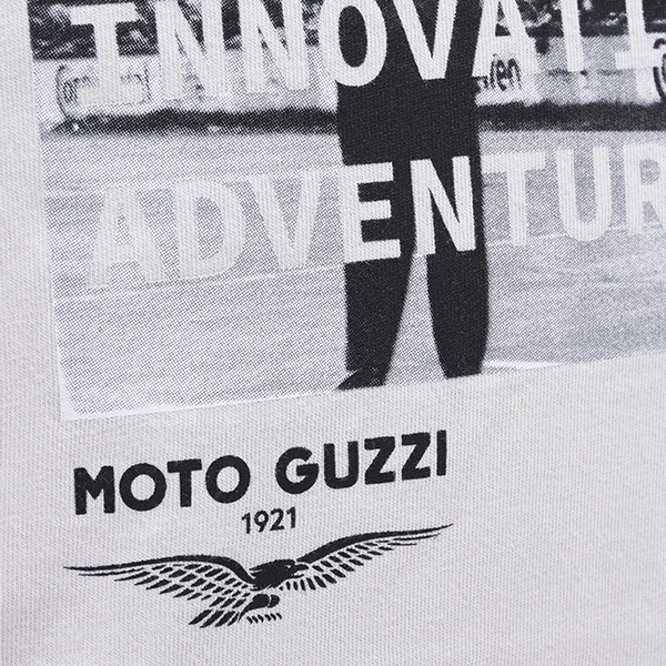 Moto Guzzi Timberland Collaboration Back Front Graphic T-Shirts(White)