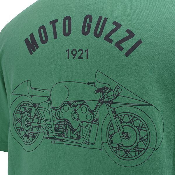 Moto Guzzi Timberland Collaboration Back Print T-Shirts(Green)