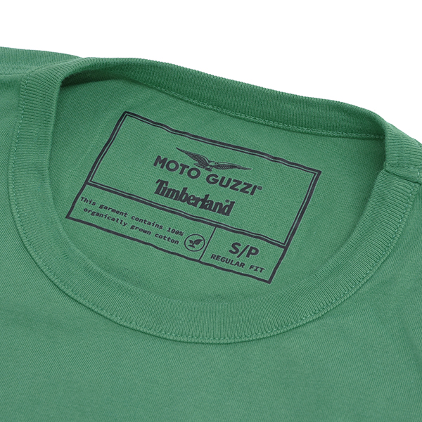 Moto Guzzi Timberland Collaboration Back Print T-Shirts(Green)