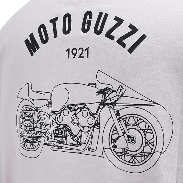 Moto Guzzi Timberland Collaboration Back Print T-Shirts(White)