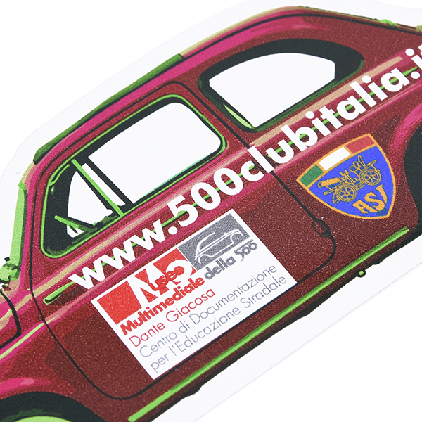 FIAT 500 CLUB ITALIA Official Sticker(Type D)