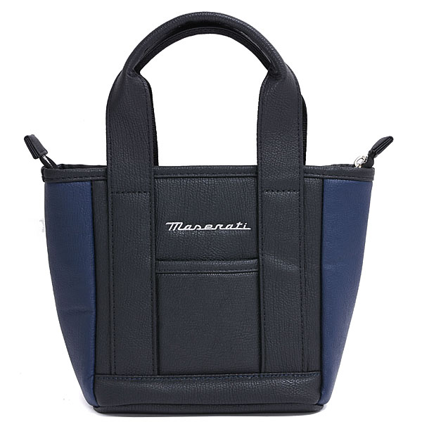 MASERATI Round Tote Bag(Black/Navy)