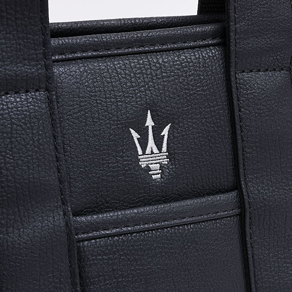 MASERATI Round Tote Bag(Black/Navy)