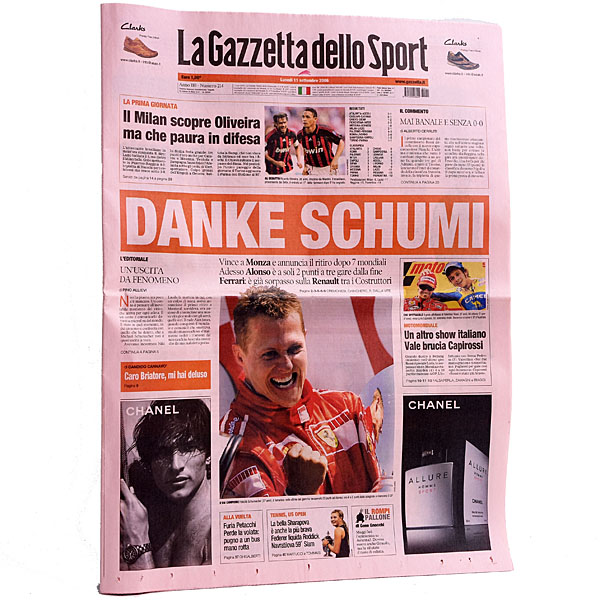 La Gazzetta dello Sport 2006.9.11  M.塼ޥåϰȯɽ