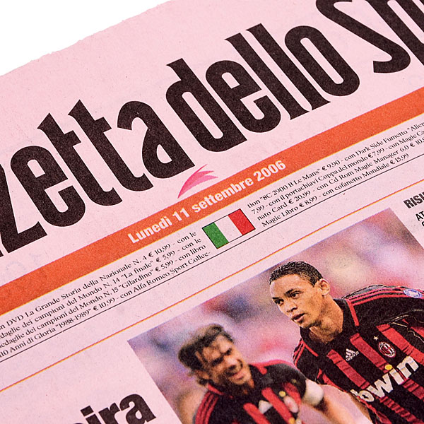 La Gazzetta dello Sport 2006.9.11  M.塼ޥåϰȯɽ