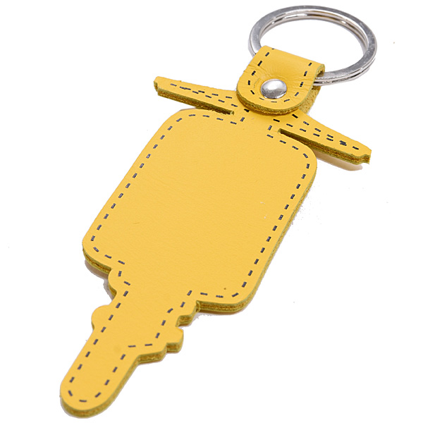 Vespa Official Vespa Silhouette Keyring (Yellow & Gray)