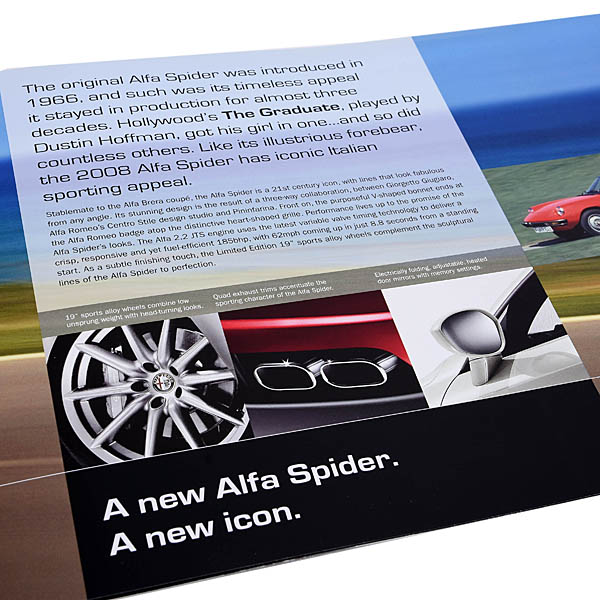 Alfa Romeo Genuine Spider Limited Edition Brochure