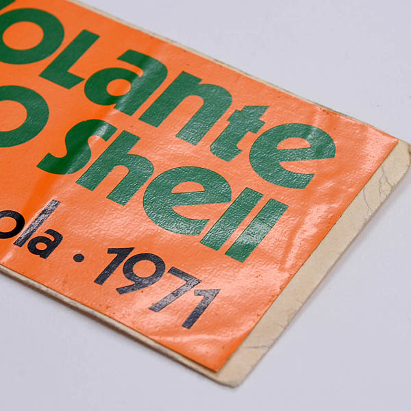 Volante d'oro Shell -500 KM IMOLA 1971-Vintage Sticker