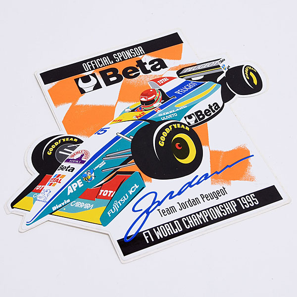 Jordan Peugeot Total F1 Team Sponsor Sticker