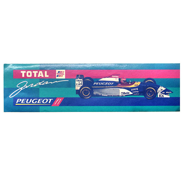 Jordan Peugeot Total F1 Team Sticker (Reverse Type)