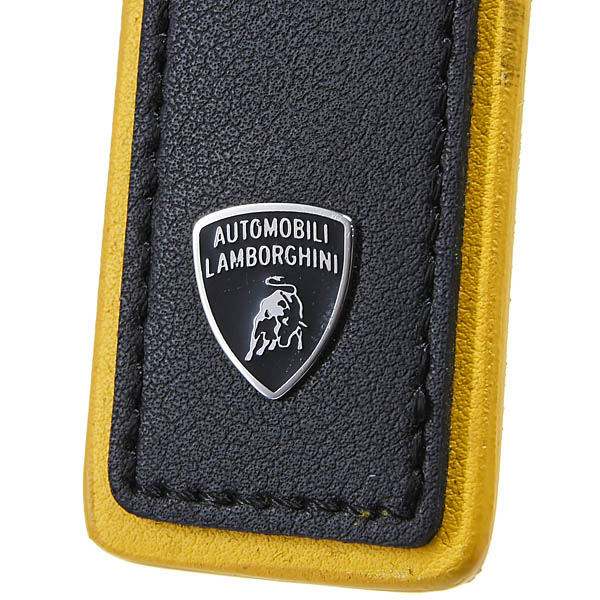 Lamborghini Square shape Leather Keyring