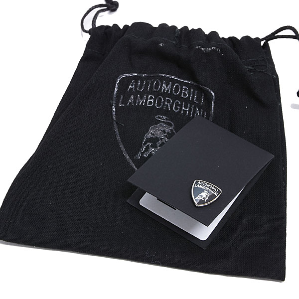 Lamborghini Emblem Pin Badge (Silver/Large)