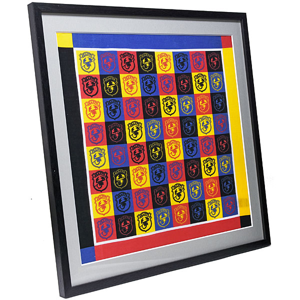 ABARTH Emblem Pattern Fabric Framed Object