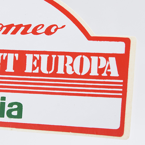 Alfa Romeo Torofeo Sprint Europa Sticker