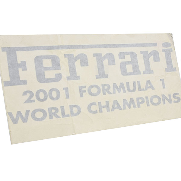Scuderia Ferrari2001 Formula1 World Champions Logo Cutting Decal
