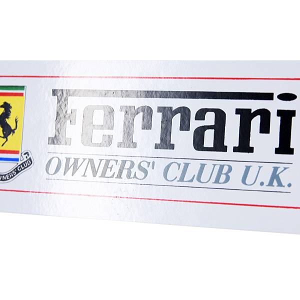 Ferrari Owners Club U.K. Sticker (Small)