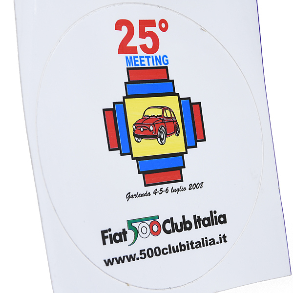 FIAT 500 CLUB ITALIA 25th Meeting 2008 Sticker