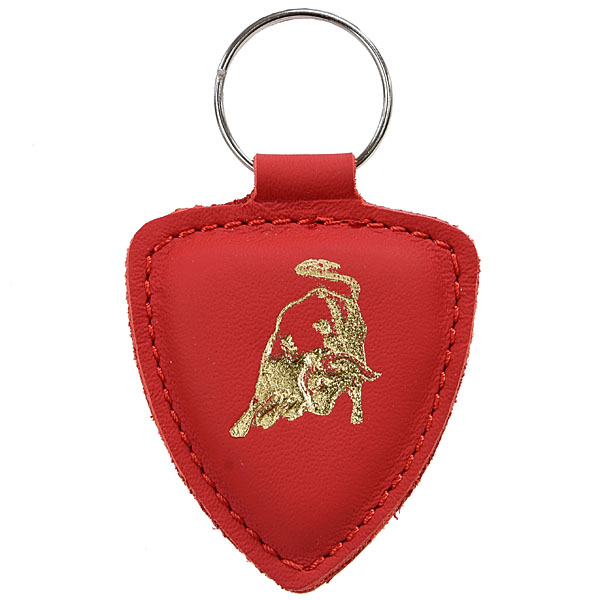 Lamborghini Genuine Vintage Leather Key Ring