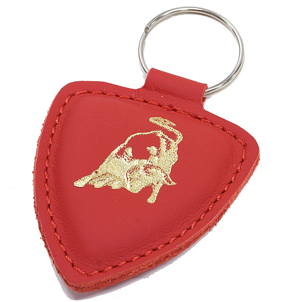 Lamborghini Genuine Vintage Leather Key Ring