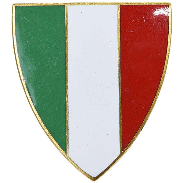Italian Flag Cloisonne Emblem
