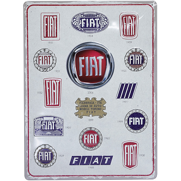 FIAT Genuine Successive Emblem Sign Board<br><font size=-1 color=red>03/02到着</font>