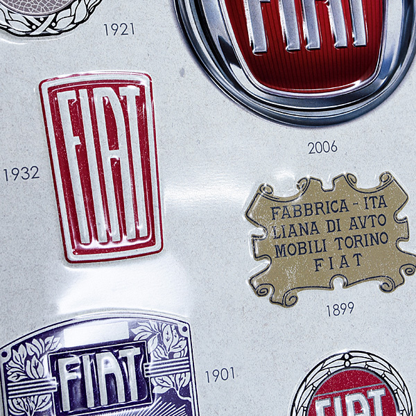 FIAT Genuine Successive Emblem Sign Board