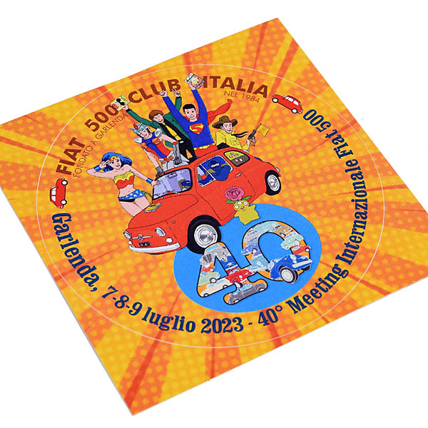 FIAT 500 CLUB ITALIA 40th Meeting 2023 Sticker