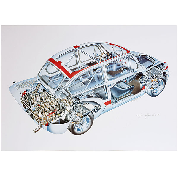 RIA(REGISTRO STORICO ITALIANO ABARTH) lithograph