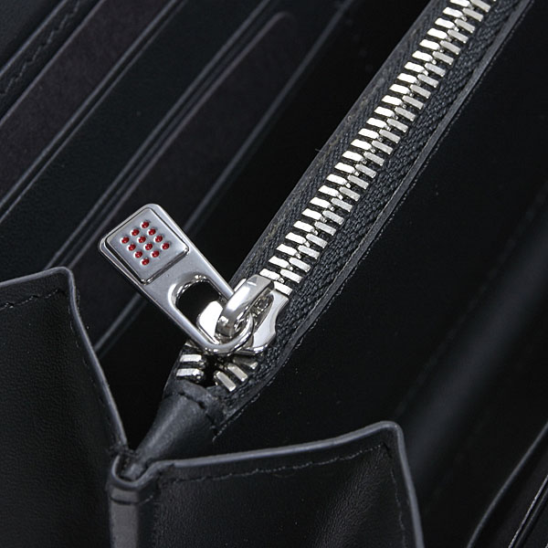 Ferrari Genuine Carbon Long Wallet(Round Zip)