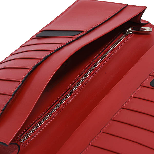 Ferrari Official Long Leather Wallet(Red)