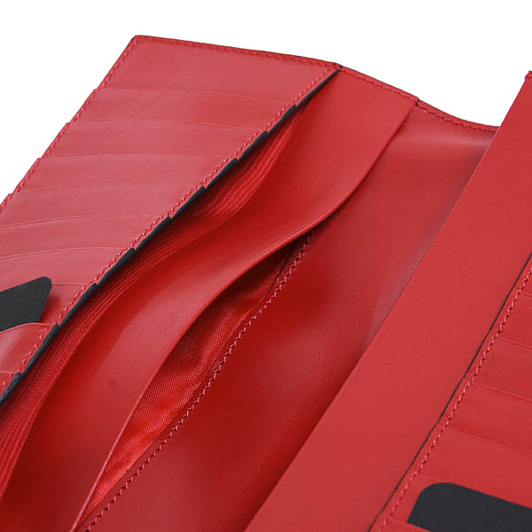Ferrari Official Long Leather Wallet(Red)