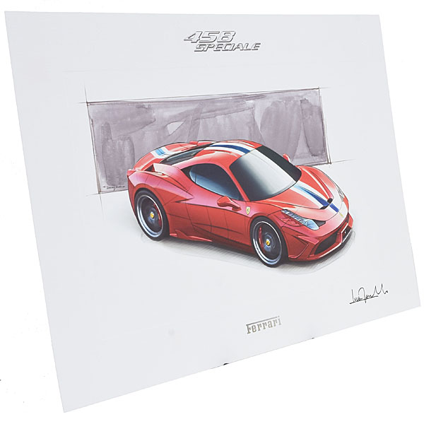 Ferrari Genuine 458 Speciale Lithograph for VIP Guest