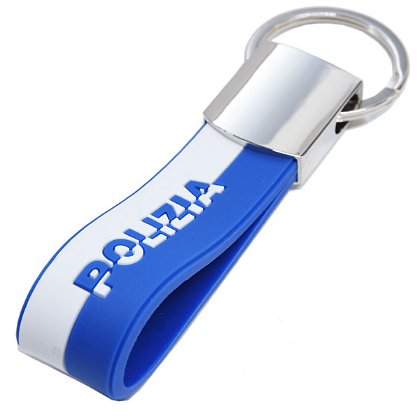 POLIZIA  Officila Rubber Strap Keyring