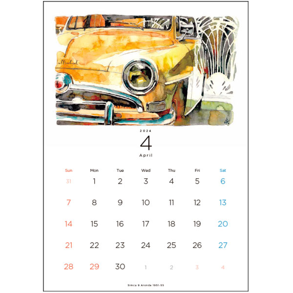 CAR GRAPHIC 2024 Calender