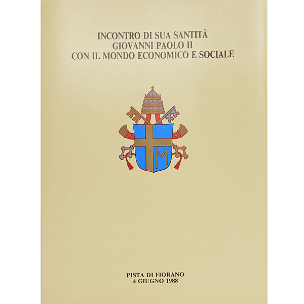 Pamphlet commemorating Pope John Paul II's visit to Fiorano