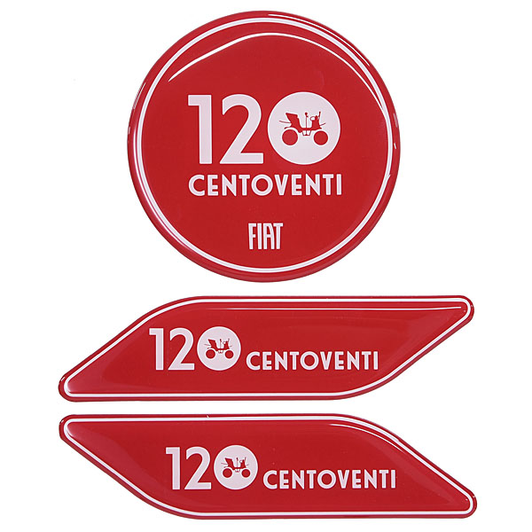 FIAT 500 Super Pop Centovent Badge Set