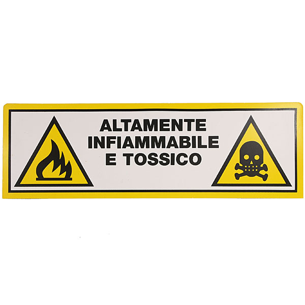 Italian Warning Plate (Yellow)