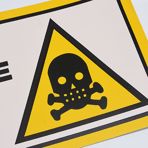Italian Warning Plate (Yellow)