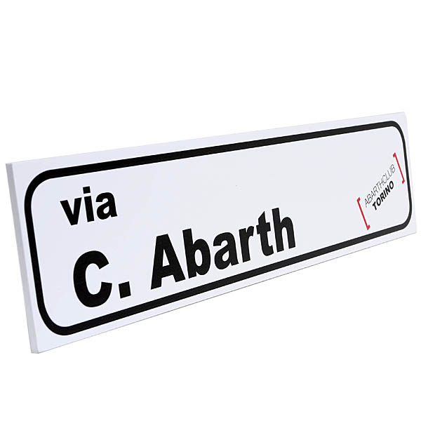 ABARTH CLUB TORINO Carlo ABARTH Street plate