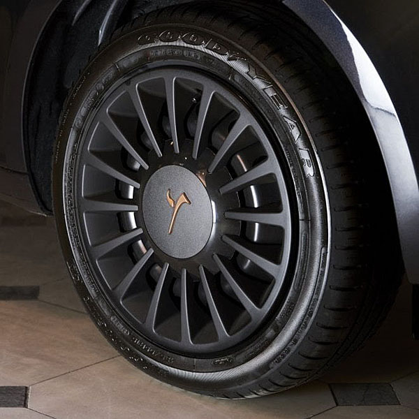 LANCIA Genuine Ypsilon Elefantino Emblem(Nero)