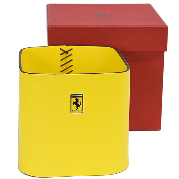 Ferrari Leather Pen Stand(Yellow)