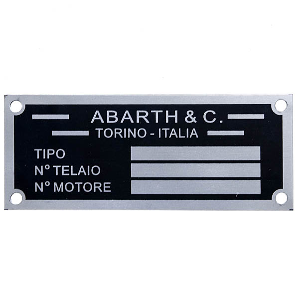 ABARTH chassis plate